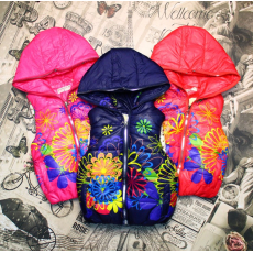 жилет на синтепоне для девочек пр-во Китай в интернет-магазине «Детская Цена»